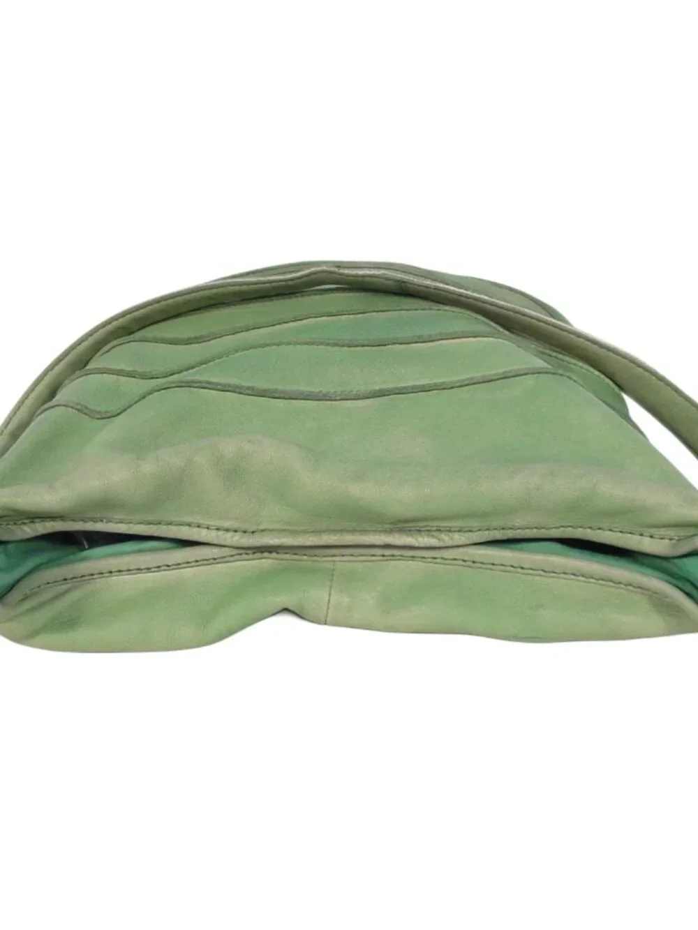 NORTHSTYLE Sheep Leather Soft Green Slouchy Shoulder Bag - Made in INDIA
